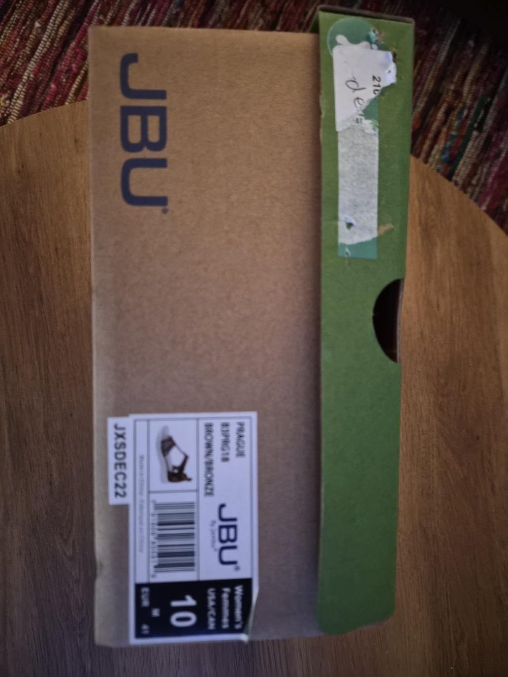 JBU Brown and Green Shoe